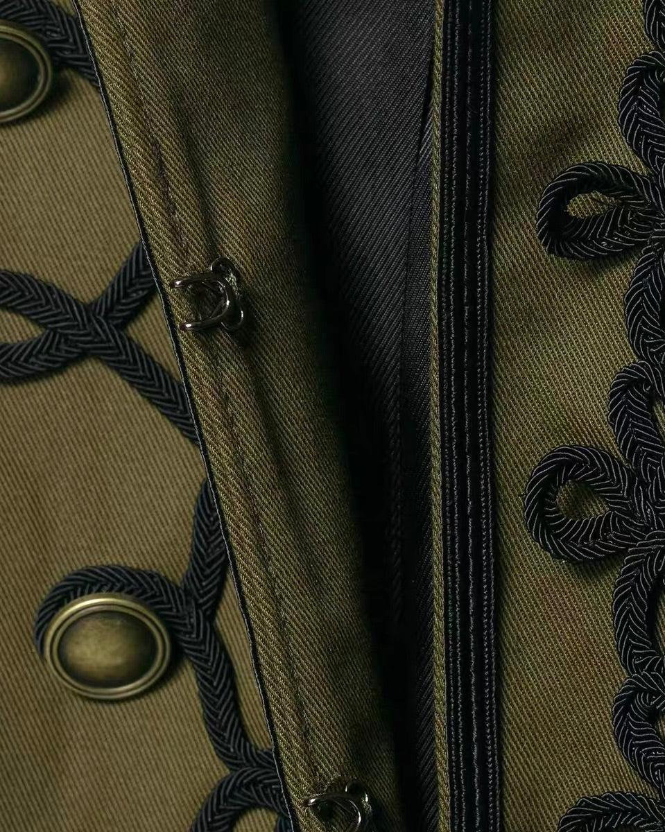 Military Napoleon Jacket 🖤🫒💙
