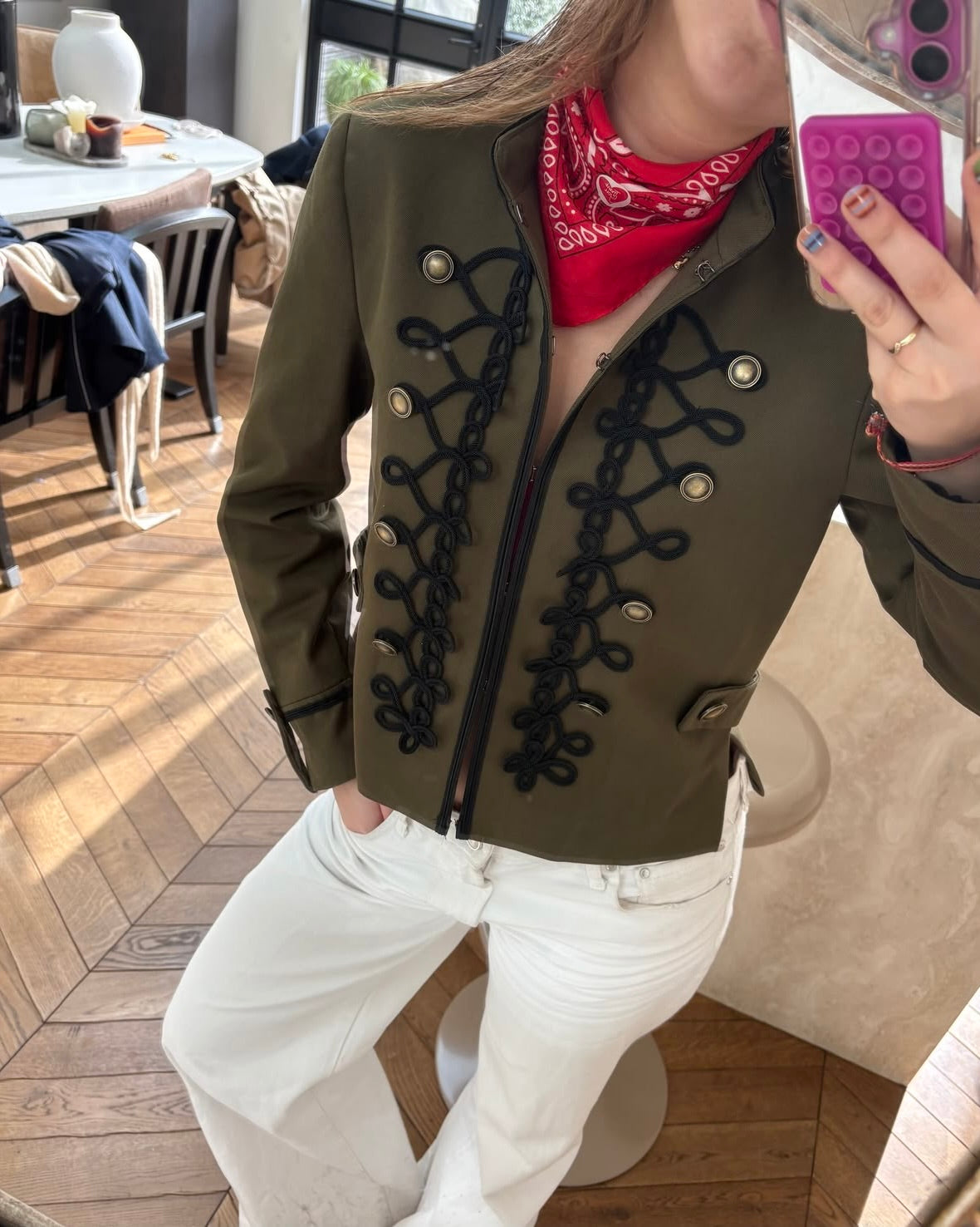 Military Napoleon Jacket 🖤🫒💙