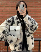 Reversible Floral Fleece Jacket