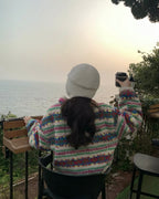 Colorful Stripe Fleece Jacket
