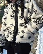 Reversible Floral Fleece Jacket