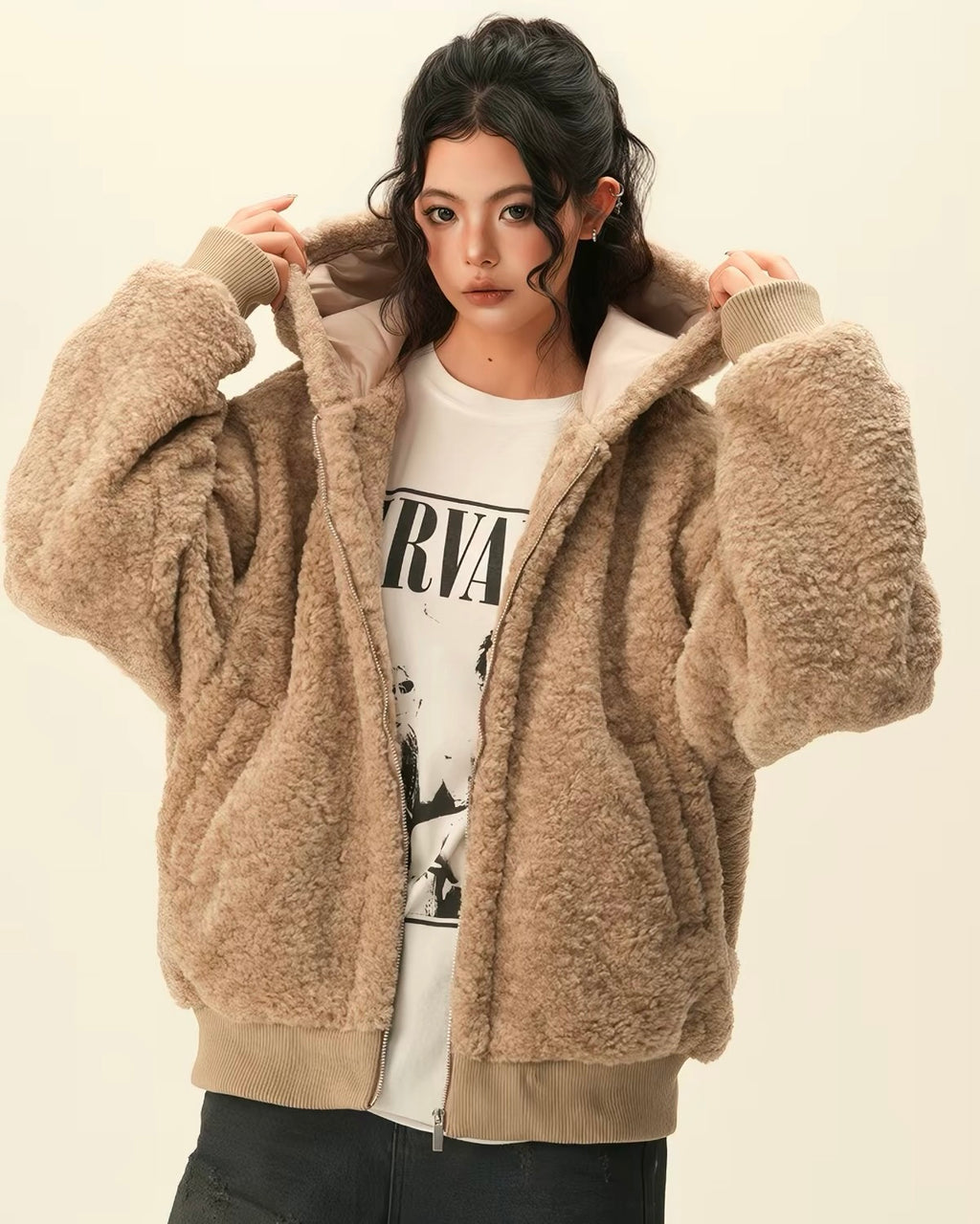 Teddy Hooded Jacket