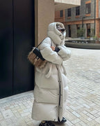 Long Hooded Puffer Coat