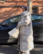 Long Hooded Puffer Coat
