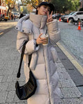 Long Hooded Puffer Coat