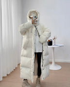 Long Hooded Puffer Coat