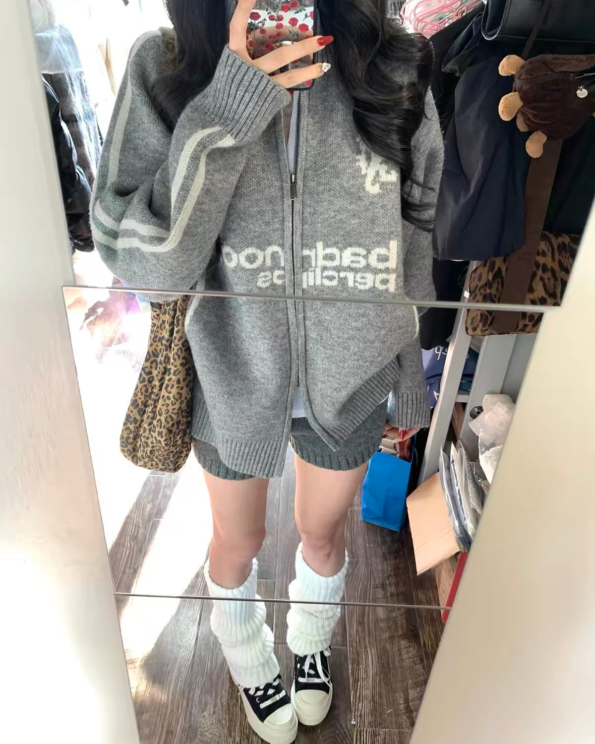 Knit Zip-Up Top
