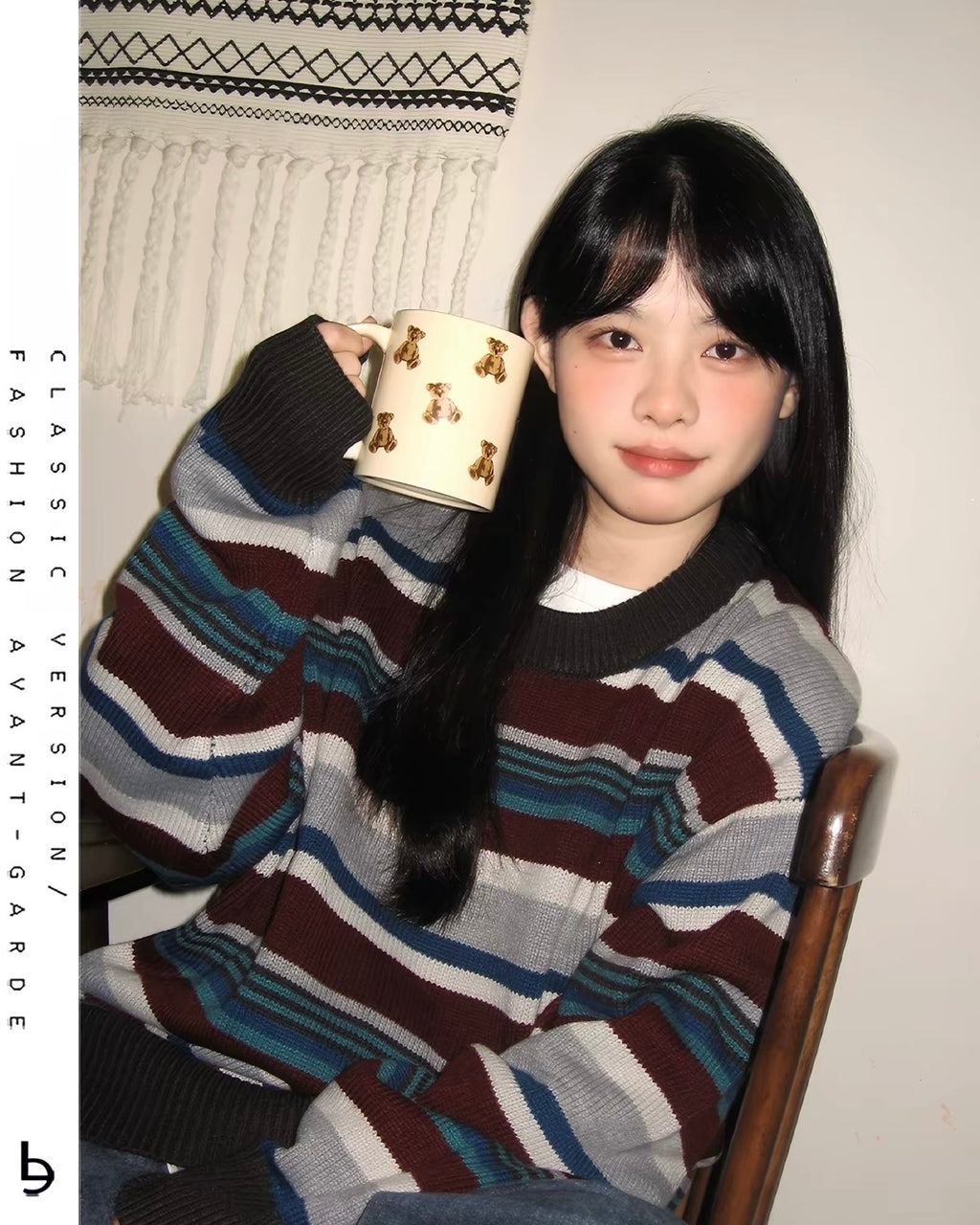 Striped Oversized Knit Sweater