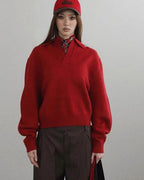 Collared Knit Pullover