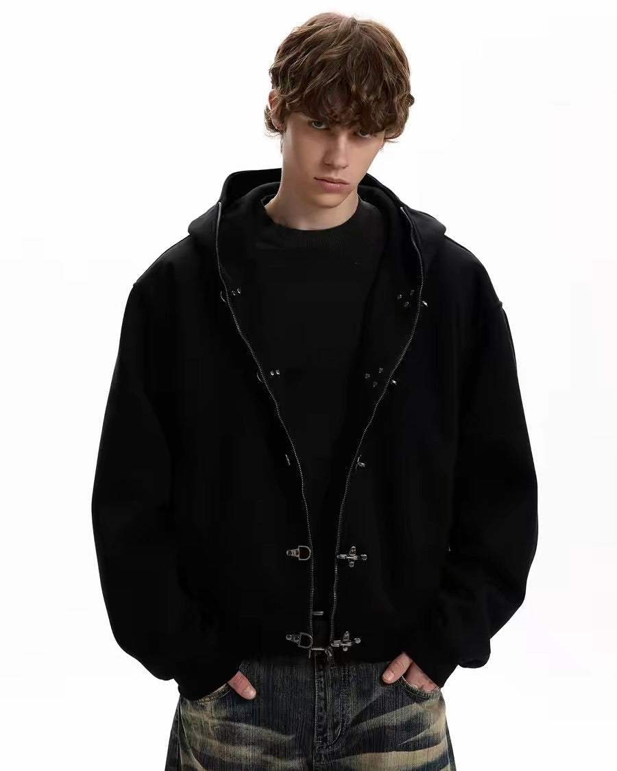 Metal Hook Oversized Hoodie