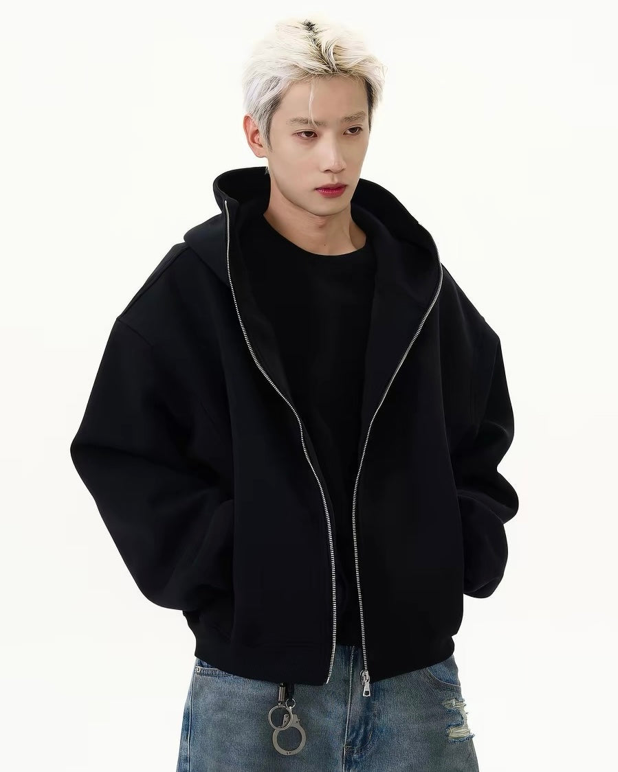 Unisex Oversized Zip Hoodie