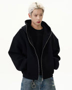 Unisex Oversized Zip Hoodie