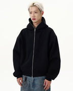 Unisex Oversized Zip Hoodie