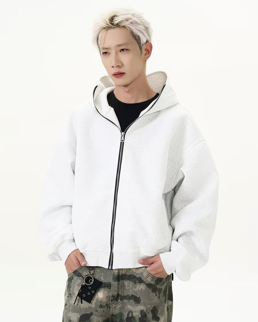 Unisex Oversized Zip Hoodie