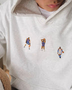 Basketball Embroidered Oversized Hoodie