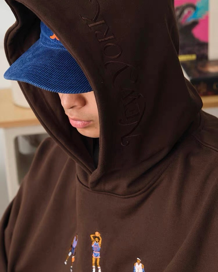 Basketball Embroidered Oversized Hoodie