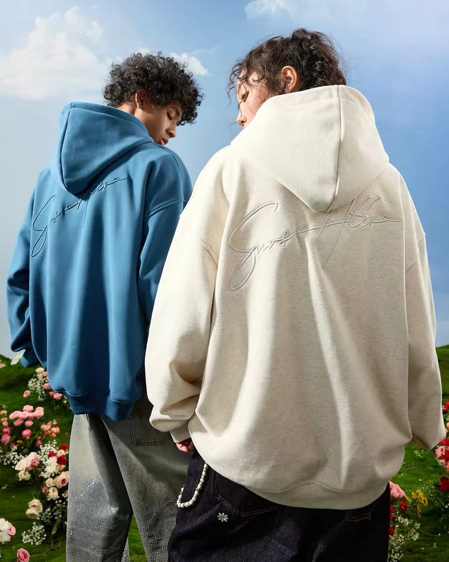 Signature Embroidery Oversized Hoodie