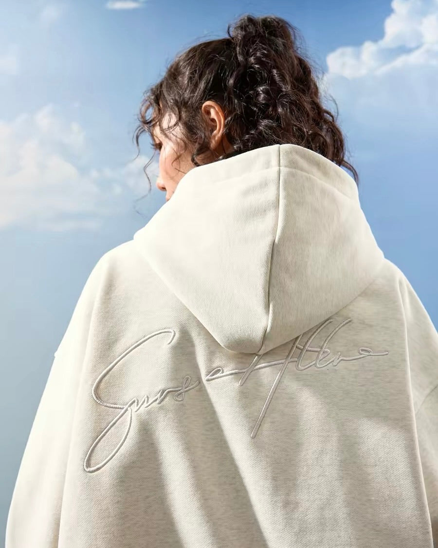 Signature Embroidery Oversized Hoodie