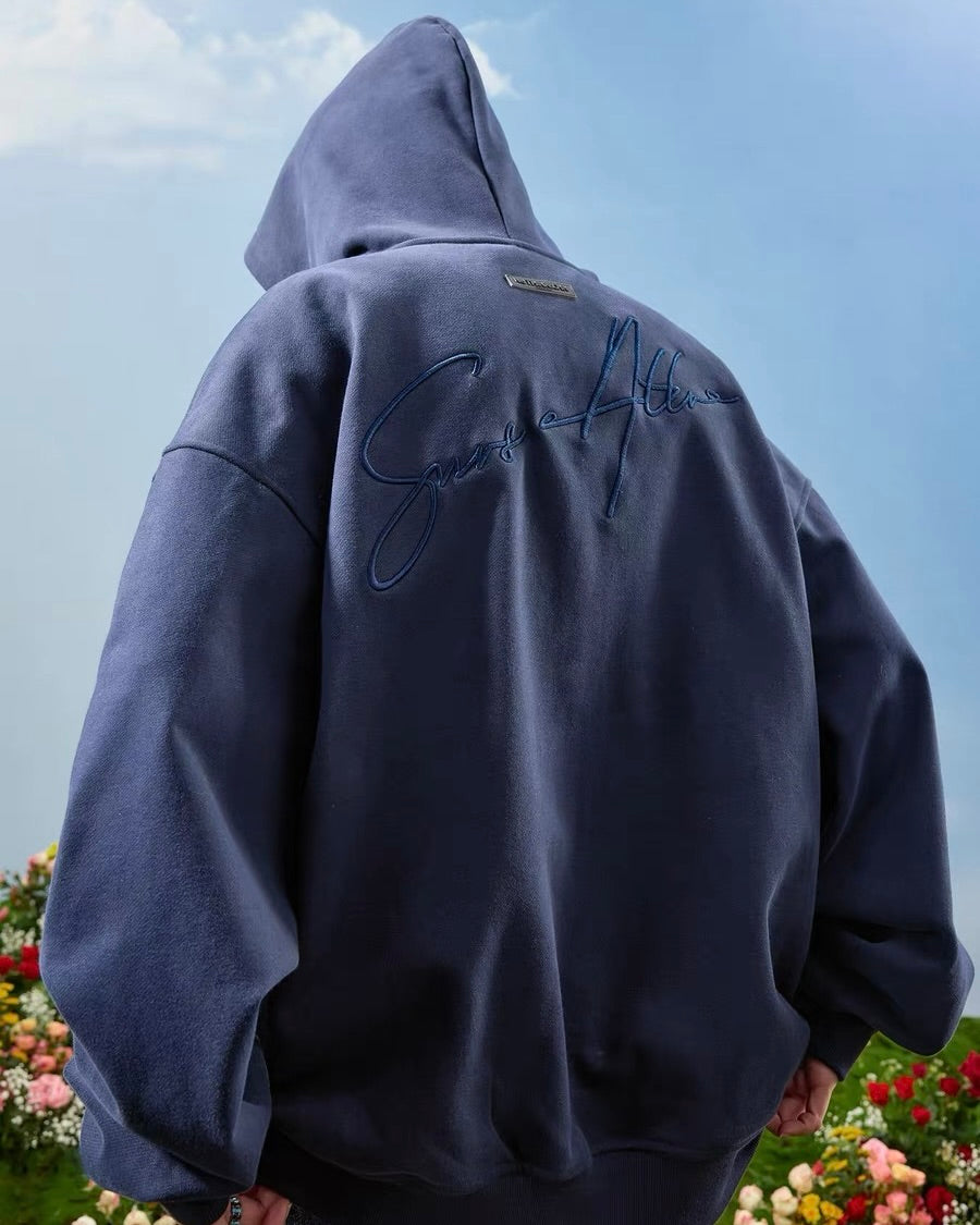 Signature Embroidery Oversized Hoodie