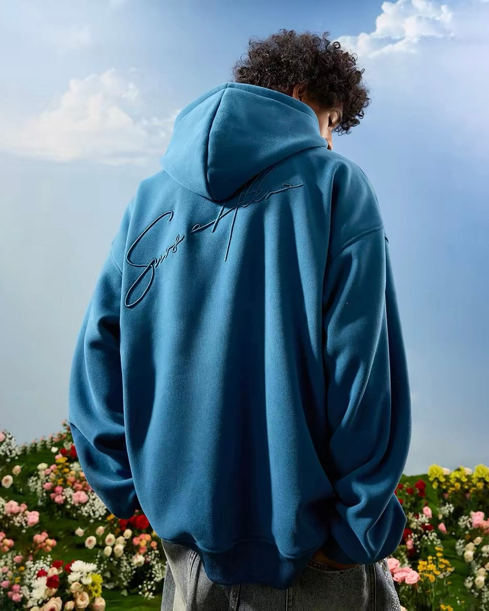 Signature Embroidery Oversized Hoodie