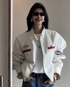 Retro Racing Jacket 🤍🏁