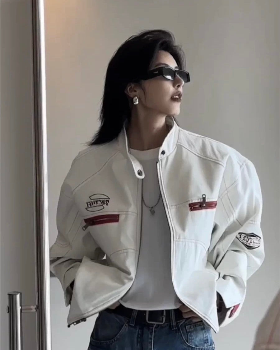 Retro Racing Jacket 🤍🏁