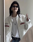 Retro Racing Jacket 🤍🏁