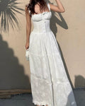 White Floral Maxi Dress