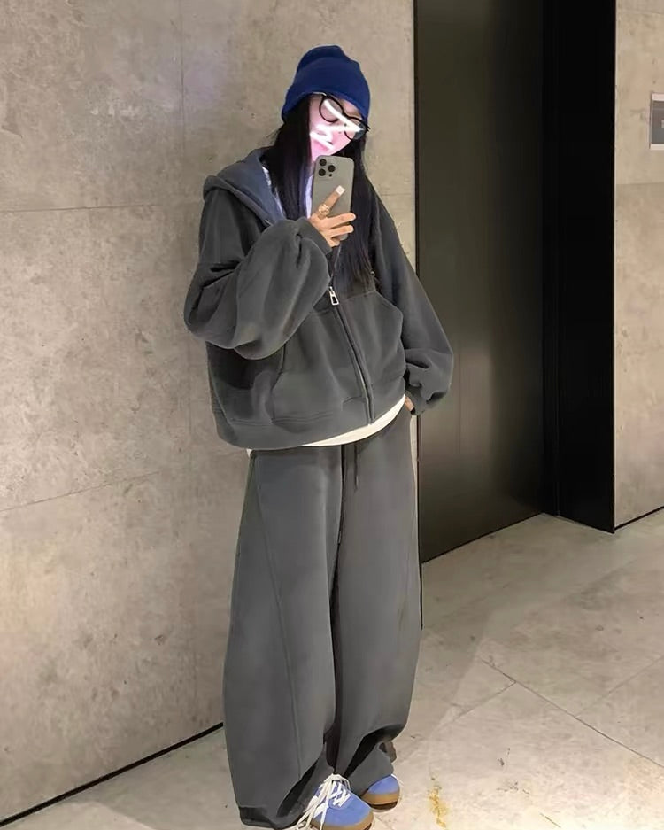 Fleece Hoodie Set