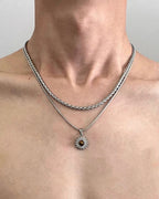Layered Sun Necklace Set