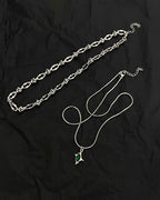 Emerald Layered Necklace Set