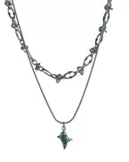 Emerald Layered Necklace Set