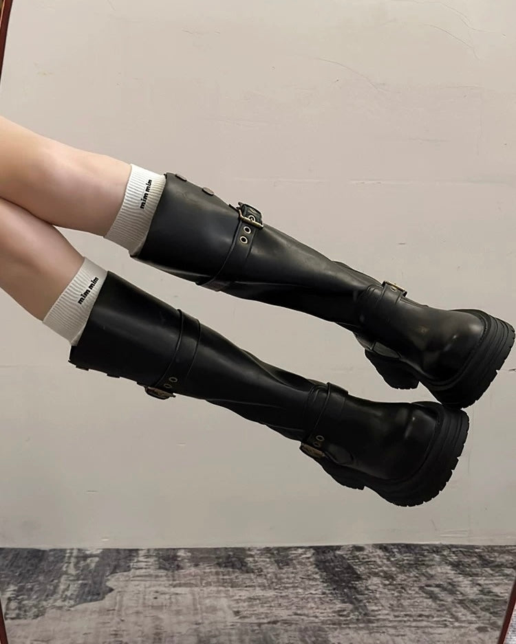 Knee-High Platform Boots