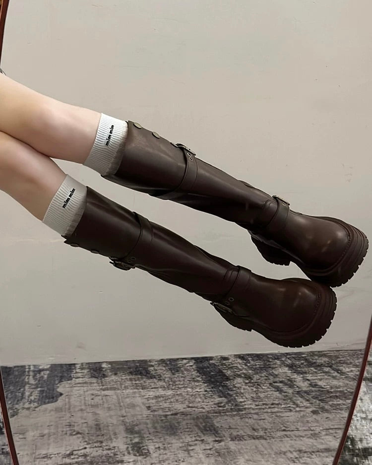 Knee-High Platform Boots