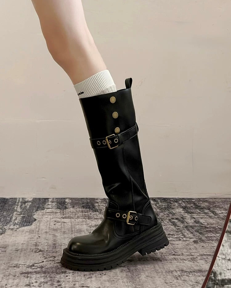 Knee-High Platform Boots
