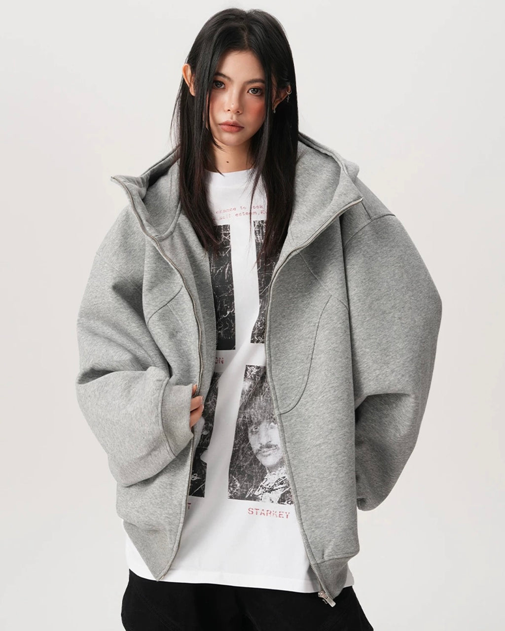 Oversized Zip Hoodie