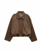 Trending Suede Cropped Jacket