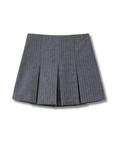 Pinstripe Pleated Mini Skirt