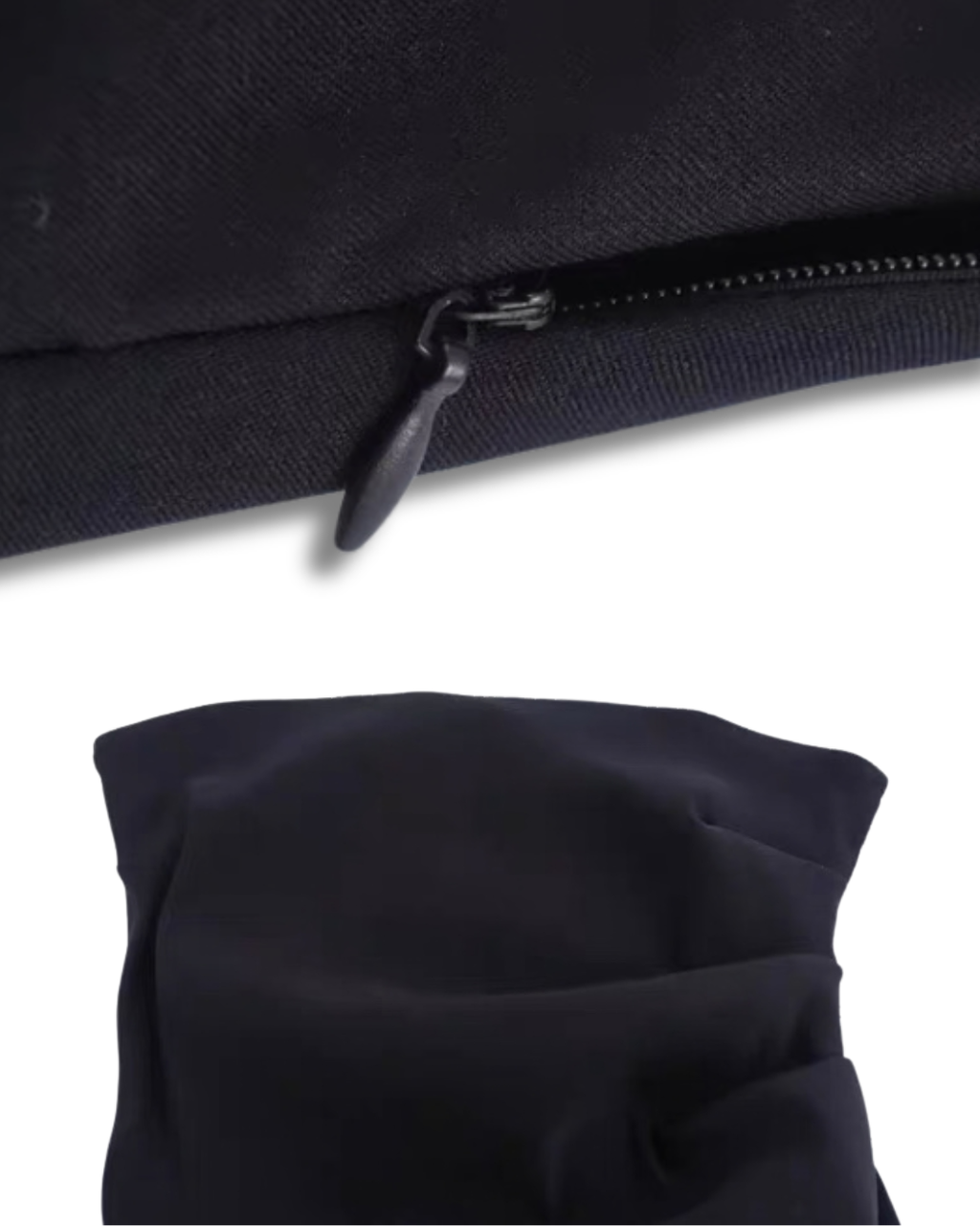 Strapless Asymmetric Black Top