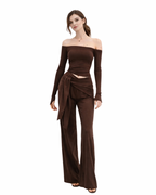 Off-Shoulder Two-Piece Set