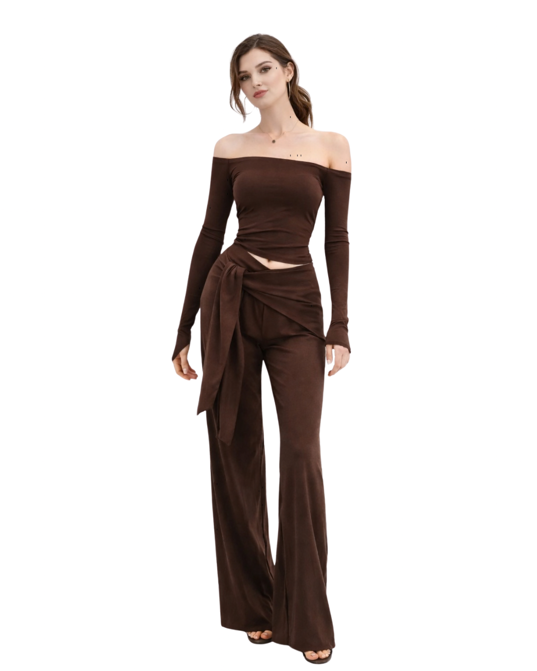 Off-Shoulder Two-Piece Set