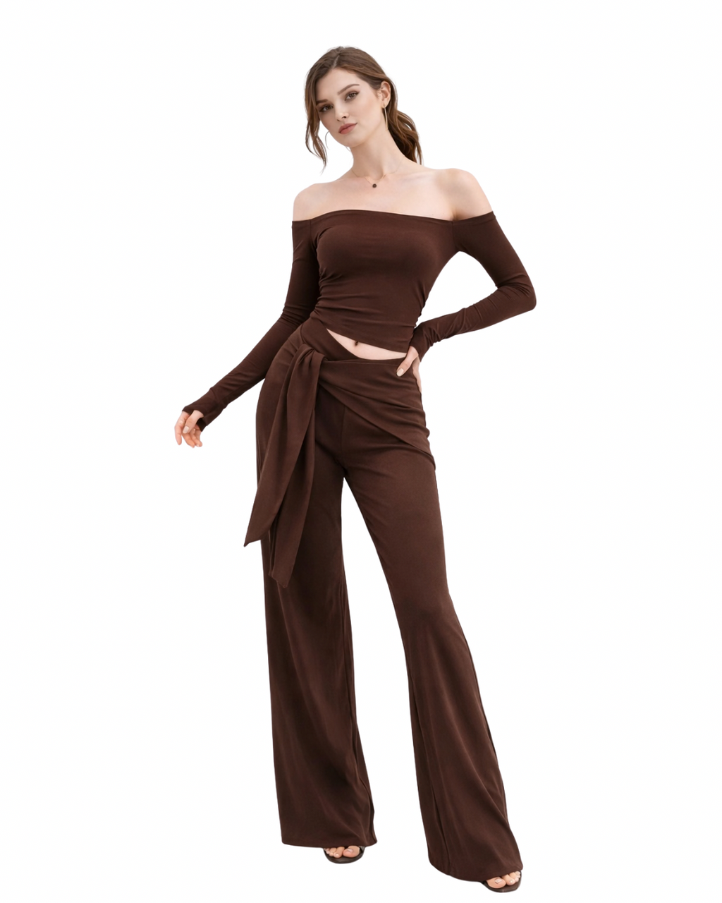 Off-Shoulder Two-Piece Set