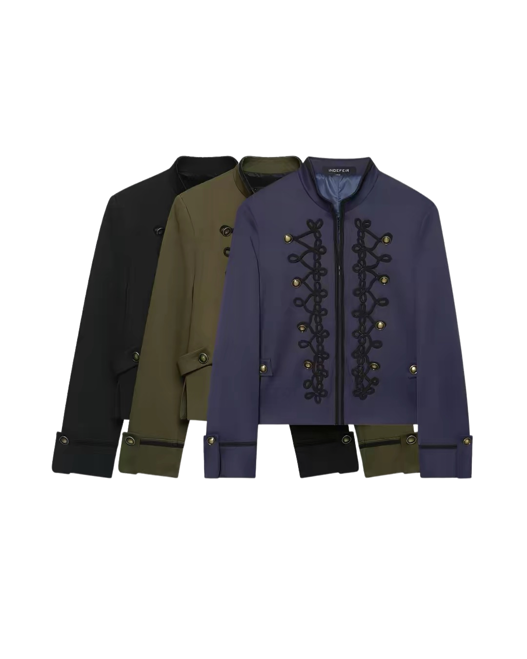Military Napoleon Jacket 🖤🫒💙