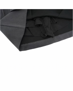 Side-Tie Pleated Mini Skirt