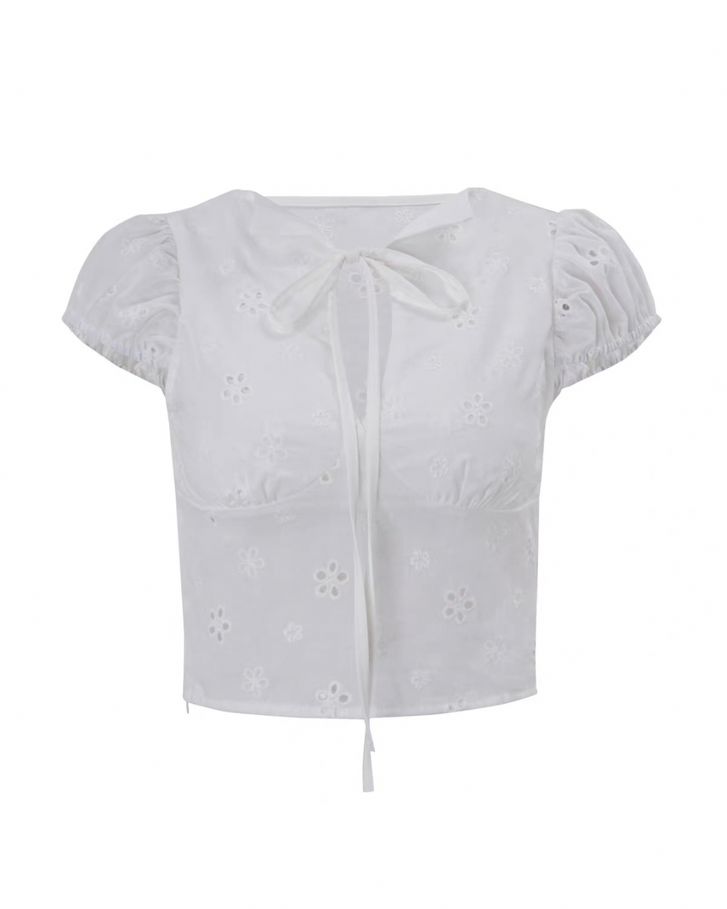 Broderie Bow Blouse