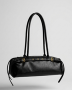 Minimal Shoulder Bag with Glass Case