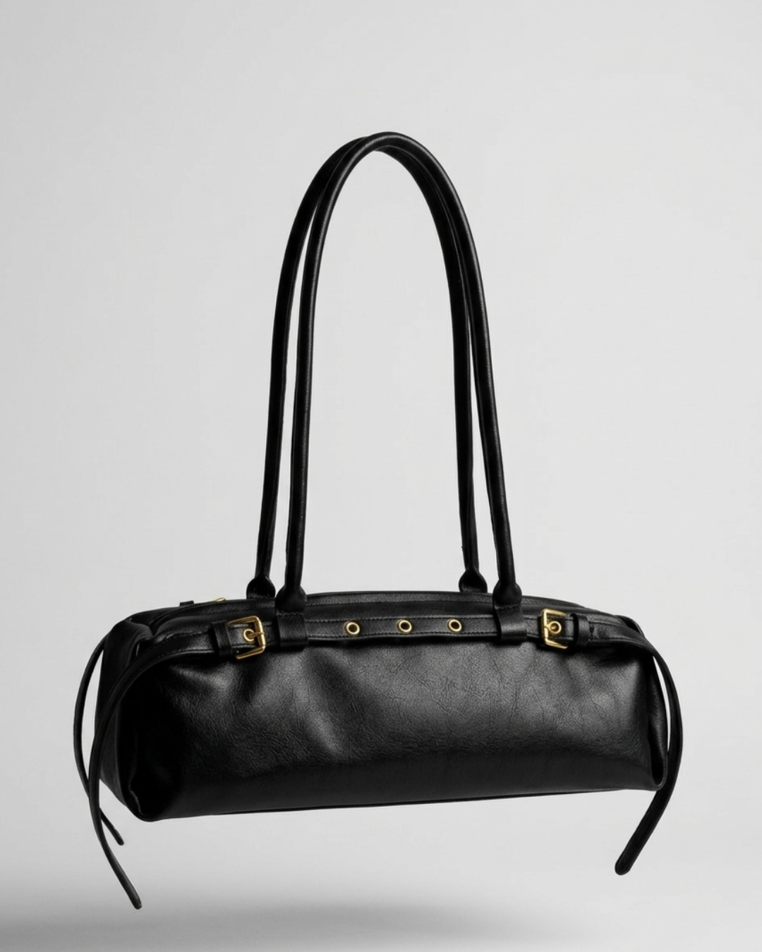 Minimal Shoulder Bag with Glass Case