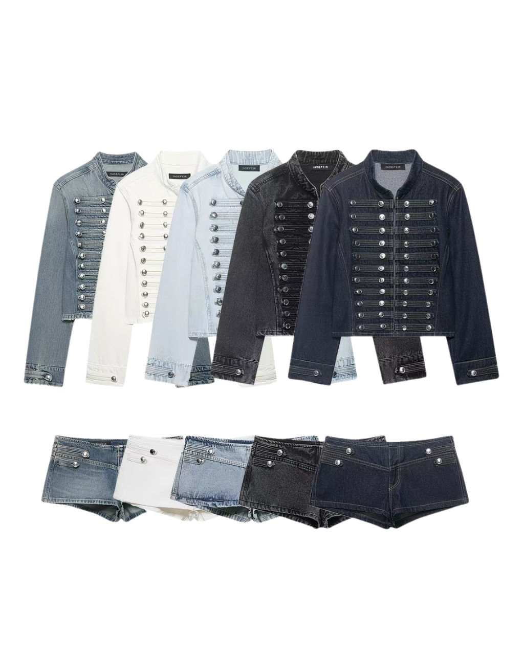 ✨ Napoleon Denim Jacket + Short