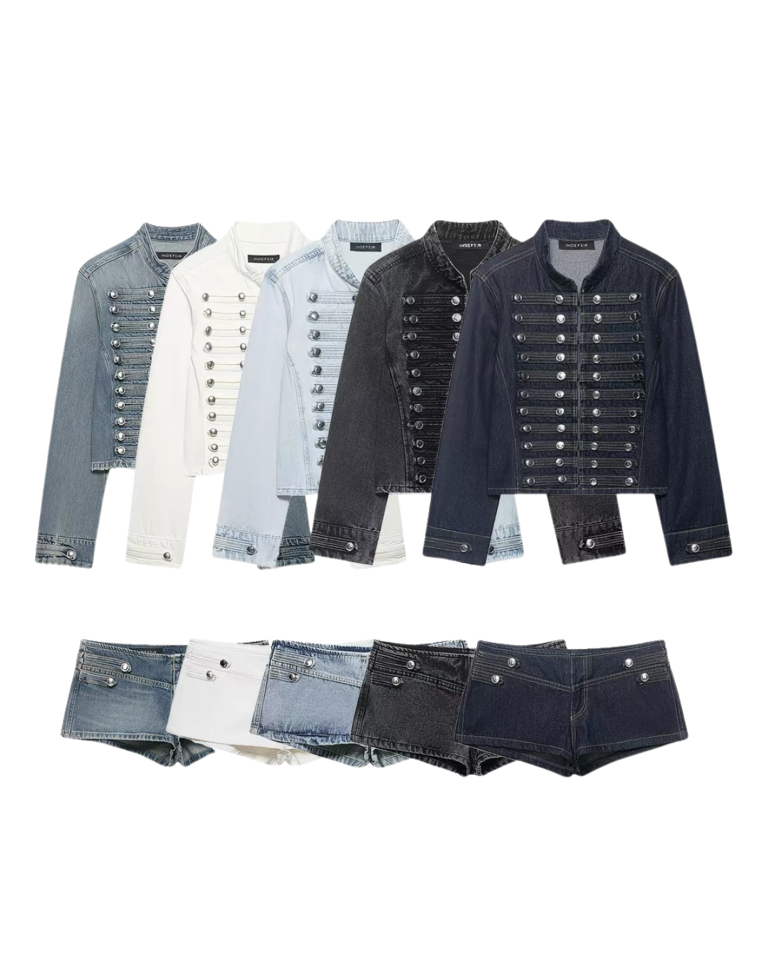 ✨ Napoleon Denim Jacket + Short