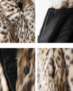 Leopard Print Faux Fur Jacket